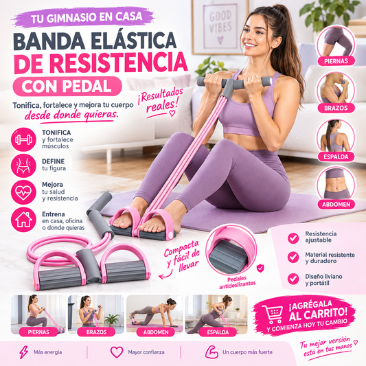 Banda Elástica de Resistencia con Pedal