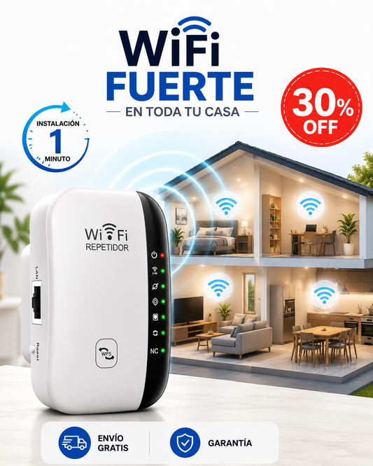 Repetidor WiFi Hogar - Señal estable en toda la casa